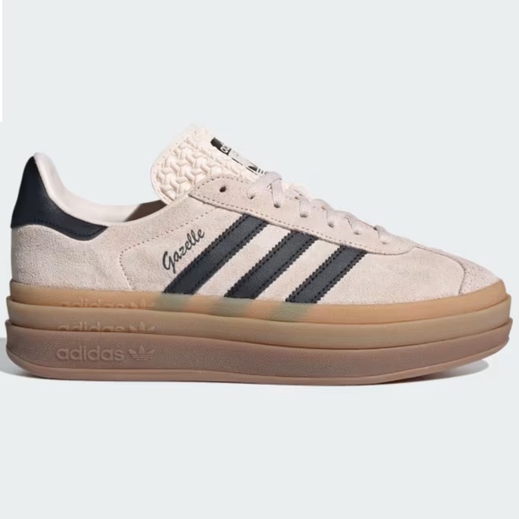 NWT Adidas Gazelle Bold Wonder Quartz / Core Black / Core Black - Picture 1 of 14